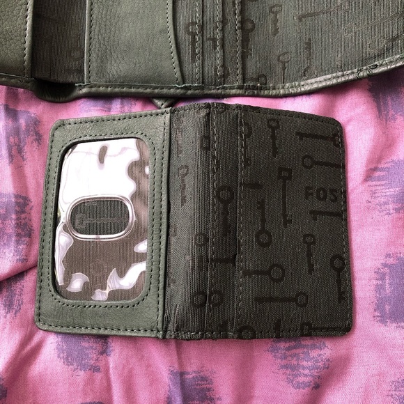 Fossil Trifold Leather Wallet in Hunter Green - Picture 5 of 5